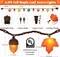 Fall Decor Maple Leaf Acorn LED String Lights, 8.5Ft 3D Maple Leaf Acorn Lights (10 PCS) Fall Lights Plug in for Home Indoor Fireplace Bedroom Outdoor Autumn Party Thanksgiving Harvest and Fall Decorations
